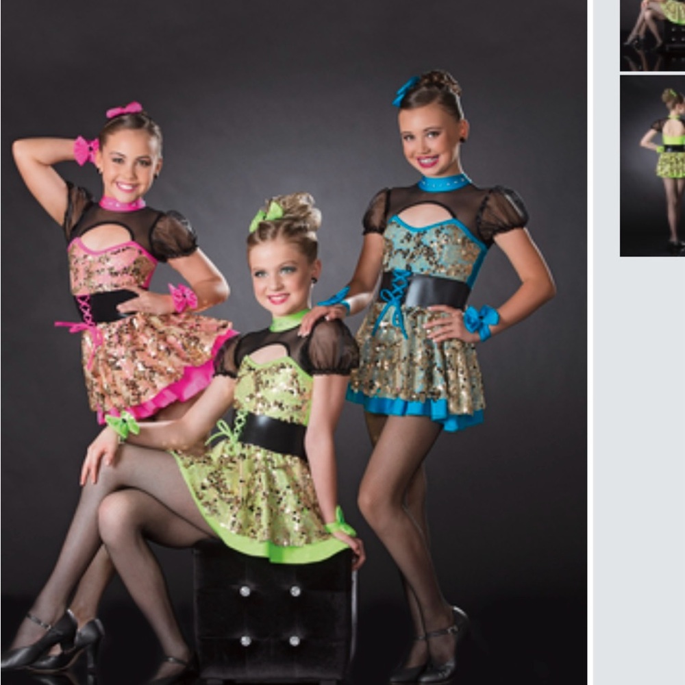 Glamour Costume NEW Lime Green/ Black LC Doll 'Together We Can' 731